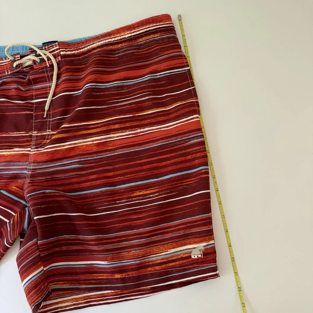 CARIBBEAN JOE Men's Sz‎ 2XL Brief NETTED Swim TRUNKS Beach Board Shorts  EUC